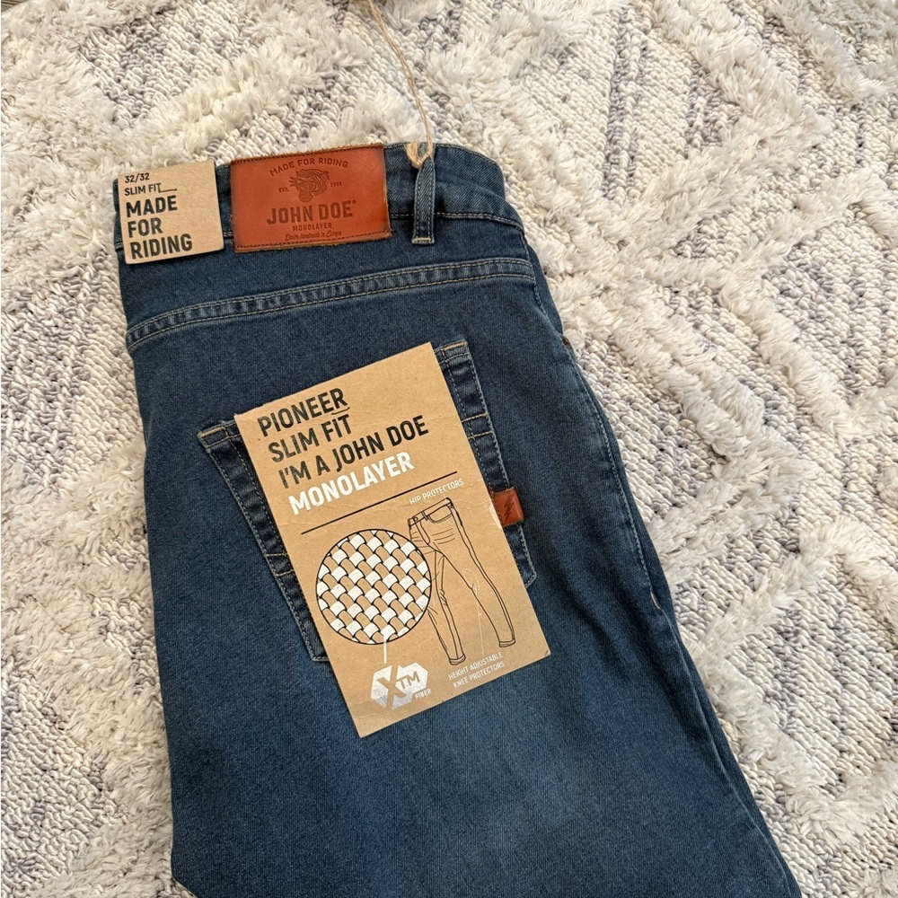 John Doe “Pioneer” slim fit impact protective motorcycle jeans